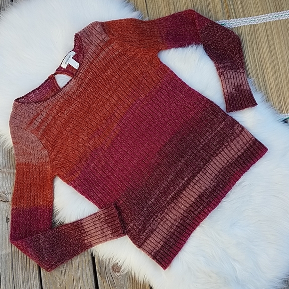 Dress Barn Sweaters - EUC! Ombre Auburn Fade Lightweight Top Sweater, M